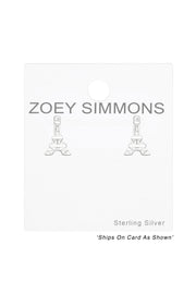 Sterling Silver Eiffel Tower Ear Studs - SS