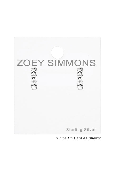 Sterling Silver Star Ear Studs - SS