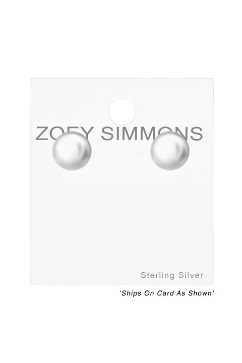Sterling Silver Ball 2mm Ear Studs - SS