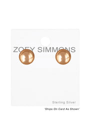 Sterling Silver Ball Ear Studs - RG