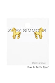 Sterling Silver Horse Ear Studs - VM