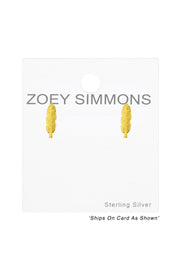 Sterling Silver Feather Ear Studs - VM
