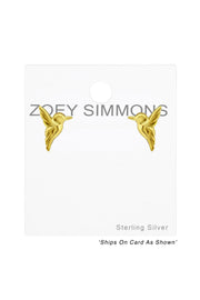 Sterling Silver Bird Ear Studs - VM
