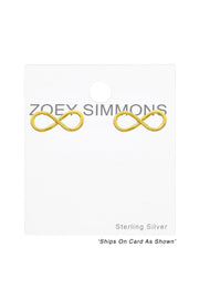 Sterling Silver Infinity Ear Studs - VM
