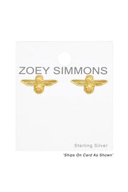 Sterling Silver Bee Ear Studs - VM