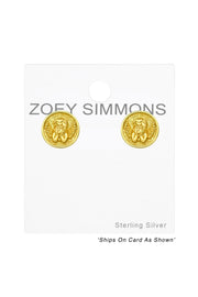 Sterling Silver Cupid Ear Studs - VM