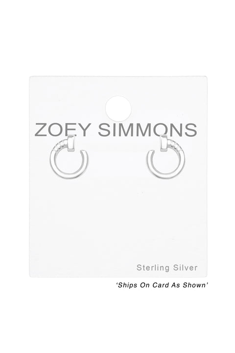 Sterling Silver Screw Ear Studs - SS