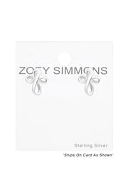 Sterling Silver Cross Ear Studs - SS