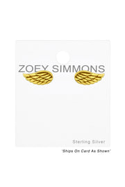 Sterling Silver Wing Ear Studs - VM