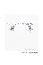 Sterling Silver Branch Ear Studs - SS