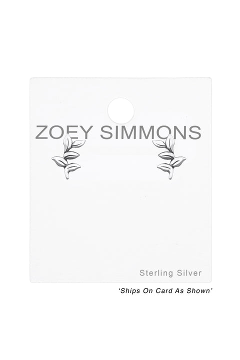 Sterling Silver Branch Ear Studs - SS