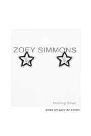 Sterling Silver Star Ear Studs - SS