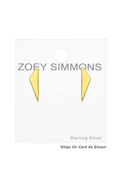 Sterling Silver Triangle Ear Studs - VM