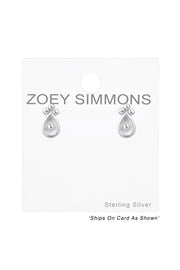 Sterling Silver Antique Ear Studs - SS