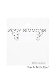 Sterling Silver Geometric Ear Studs - SS