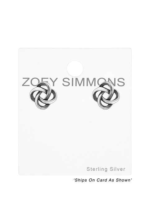 Sterling Silver Celtic Ear Studs - SS