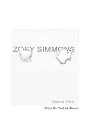 Sterling Silver Tea Pot Ear Studs - SS