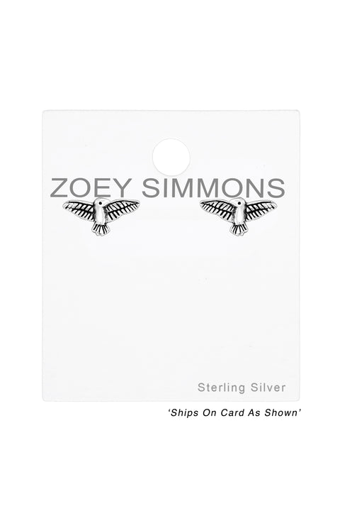 Sterling Silver Eagle Ear Studs - SS