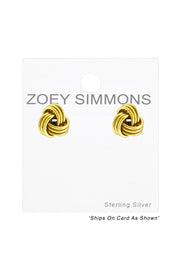 Sterling Silver Knot Ear Studs - VM