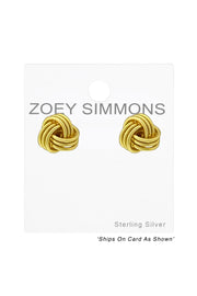 Sterling Silver Knot Ear Studs - VM