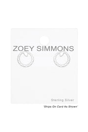 Sterling Silver Snake Ear Studs - SS