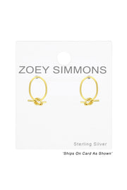 Sterling Silver Knot Ear Studs - VM