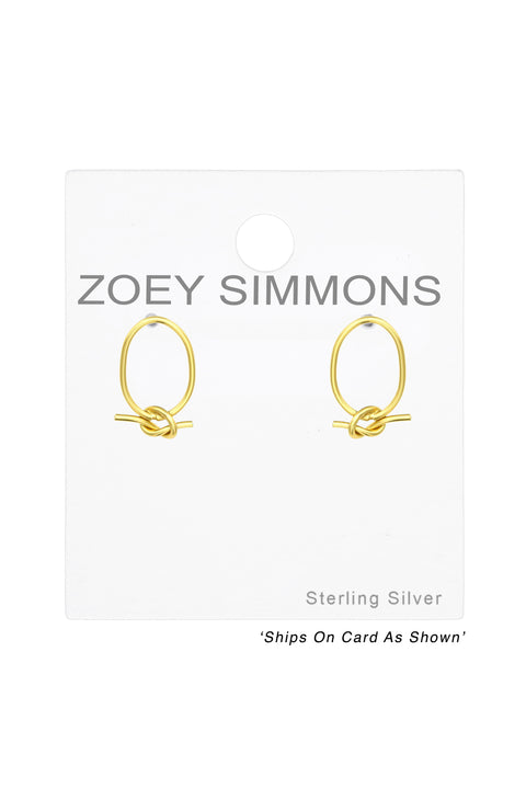 Sterling Silver Knot Ear Studs - VM