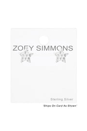Sterling Silver Star Ear Studs - SS