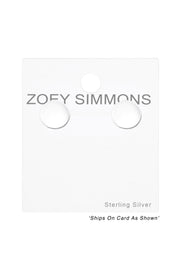 Sterling Silver Circle Ear Studs - SS