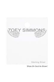 Sterling Silver Wing Ear Studs - SS
