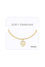 Dove Beaded Charm Bracelet - GF