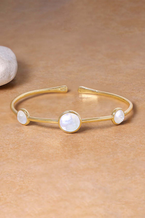 Mother Of Pearl Cuff Bracelet - GF