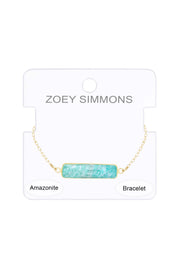 Amazonite Bar Bracelet - GF