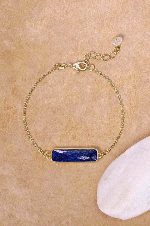 Lapis Bar Bracelet - GF