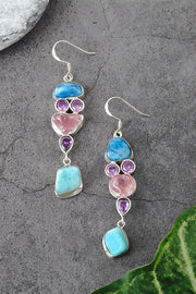 Sterling Silver Mixed Gemstone Shiva Earrings - SS