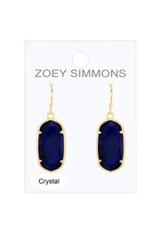 London Blue Crystal Drop Earrings - GF