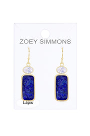 Lapis Drop Earrings - GF