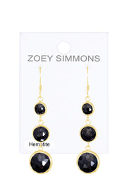 Hematite Drop Earrings - GF