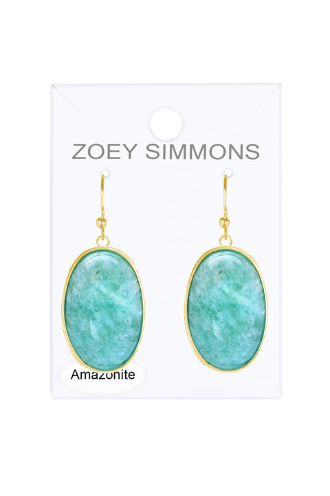 Amazonite Statement Earrings - GF