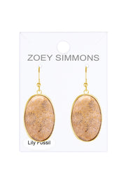 Lily Fossil Statement Earrings - GF