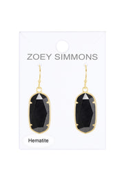 Hematite Casey Drop Earrings - GF