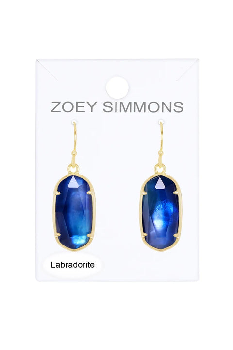 Labradorite Doublet Casey Drop Earrings - GF