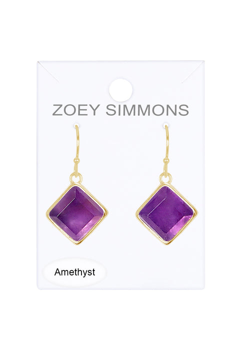 Amethyst Rachel Drop Earrings - GF