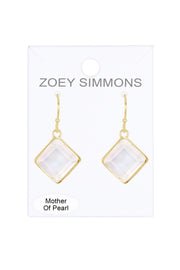 Mother Of Pearl Rachel Drop Earrings - GF