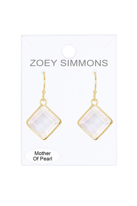 Mother Of Pearl Rachel Drop Earrings - GF