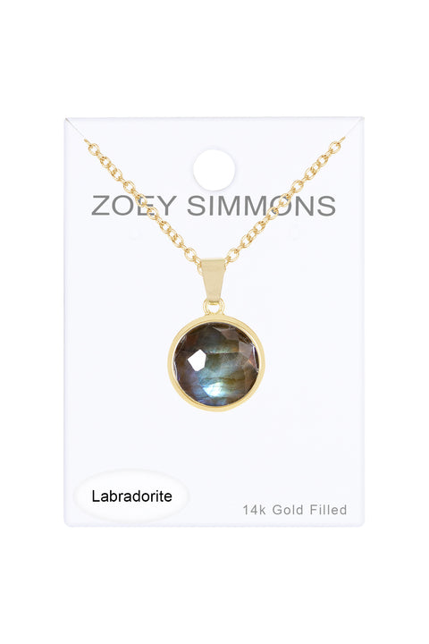 Labradorite Pendant Necklace - GF