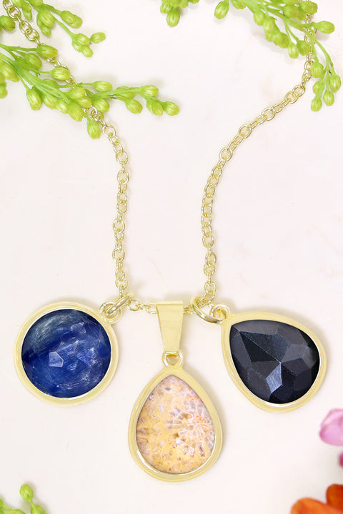 Mixed Gemstone Selena Necklace - GF