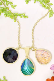 Mixed Gemstone Selena Necklace - GF