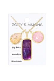 Mixed Gemstone Kasey Necklace - GF