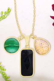 Mixed Gemstone Kasey Necklace - GF